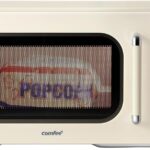 COMFEE’ Retro Microwave Oven, Small Microwave with 6 Auto Menus, 0.9 cu.ft Countertop Compact Microwave with Multi-stage Cooking, Mute Function, LED digital, Apricot/900W, CMO-MMP02AA(AT)