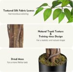 7ft Artificial Ficus Tree, Set of 2 - Image 2